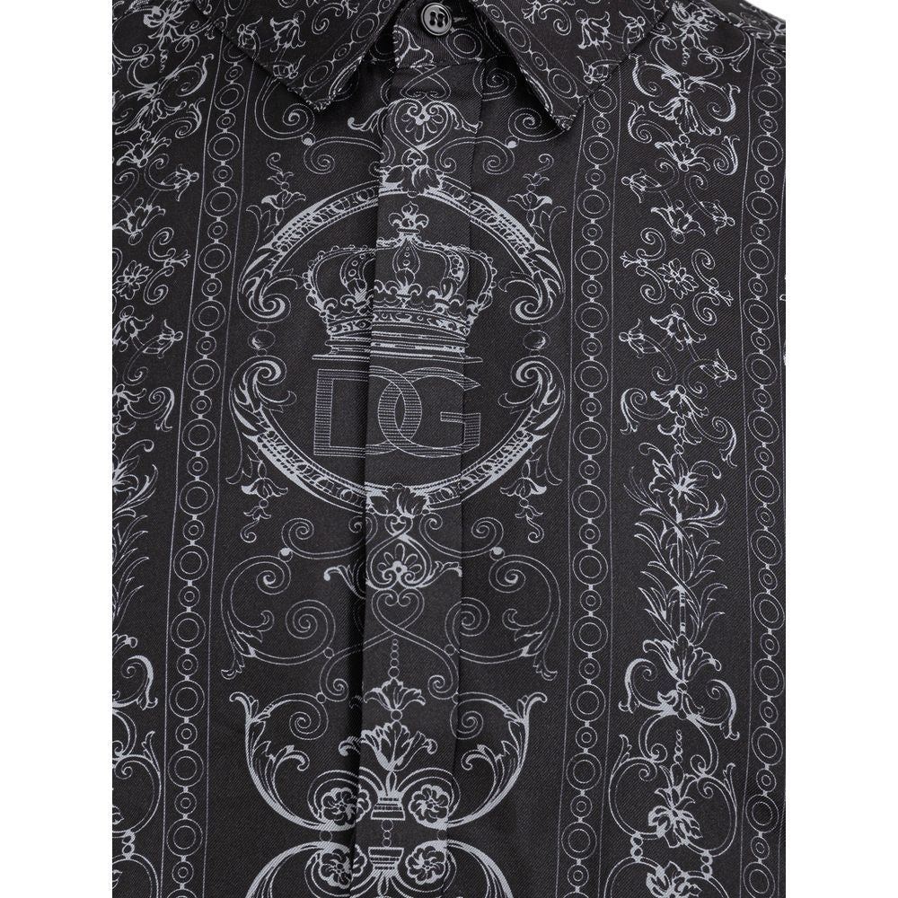 Dolce & Gabbana grey silk shirt